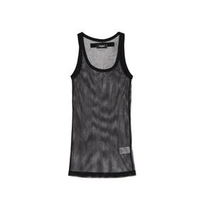 Dsquared² Black Cotton Tank Women's Tops